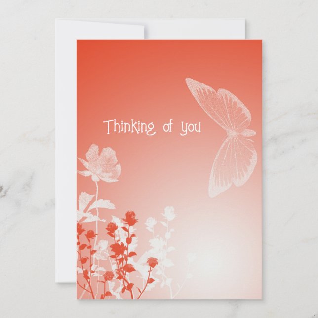 Tarjeta Festiva Pensando en ti (Anverso)