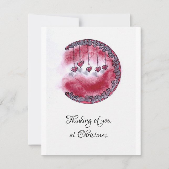 Tarjeta Festiva Pensando en ti (Anverso)