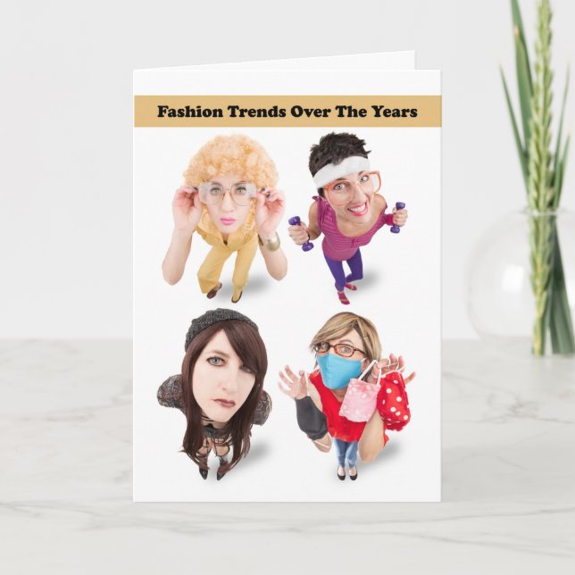 Tarjeta Festiva Pensando en ti divertida moda Trends Coronavirus (Anverso)