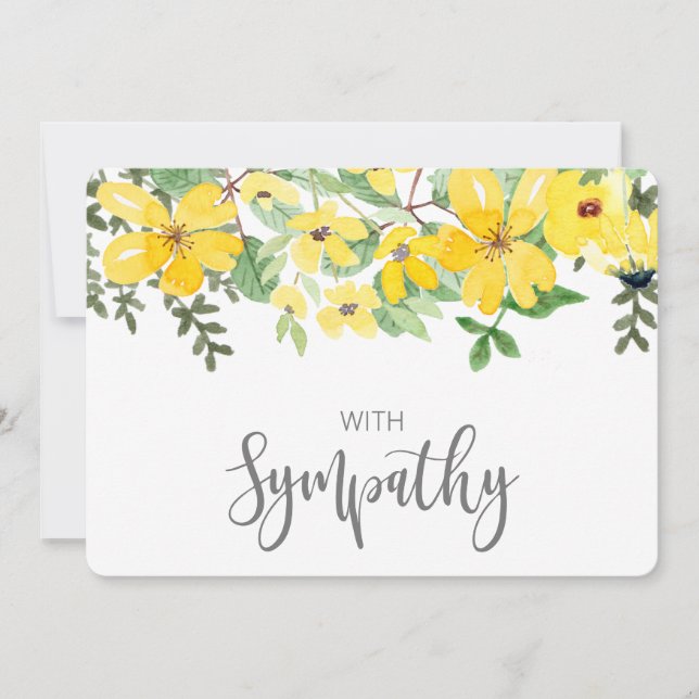 Tarjeta Festiva pensando en tus condolencias pérdida querida queri (Anverso)