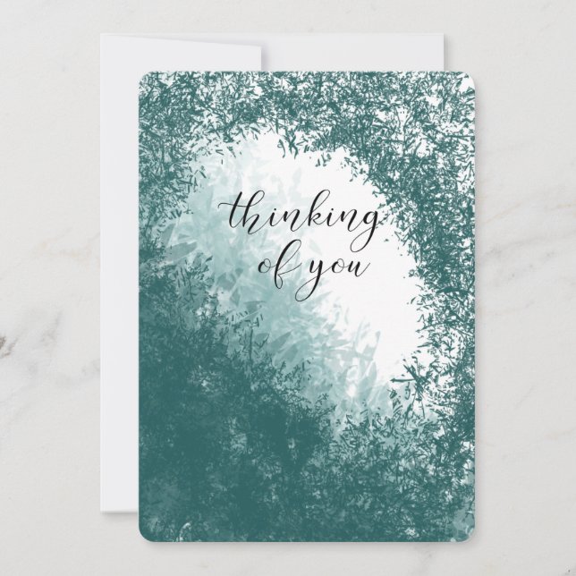 Tarjeta Festiva pensando en tus condolencias pérdida querida queri (Anverso)