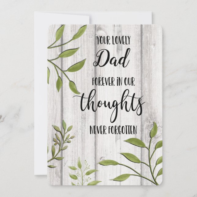 Tarjeta Festiva pensando en tus condolencias pérdida querida queri (Anverso)