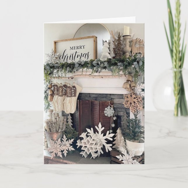 TARJETA FESTIVA PENSANDO EN USTEDES ESTOS NAVIDADES (Anverso)