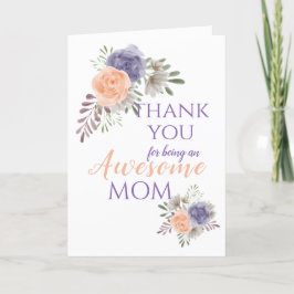 Tarjeta Festiva Peonía floral del Día de la Madre
