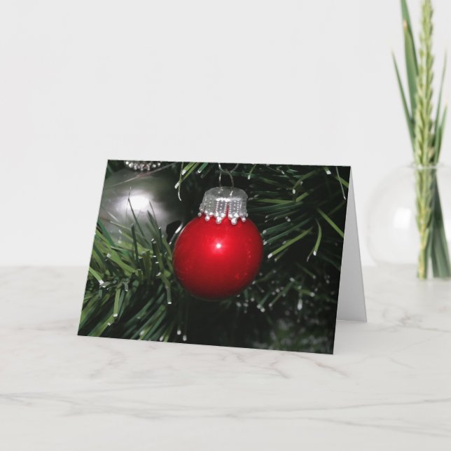 Tarjeta Festiva Pequeña Bombilla (Anverso)
