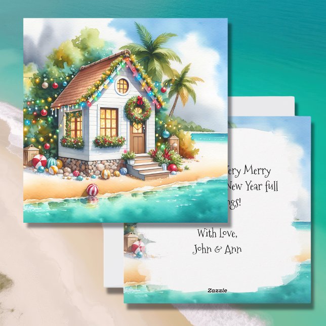 Tarjeta Festiva Pequeña casa en los Navidades de los festivales de (Subido por el creador)