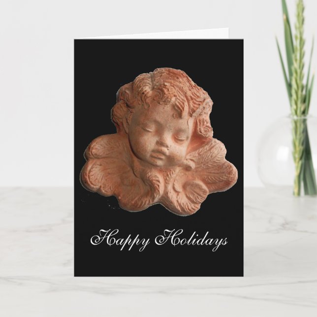 TARJETA FESTIVA PEQUEÑA FLORENTINA ANGEL (Anverso)