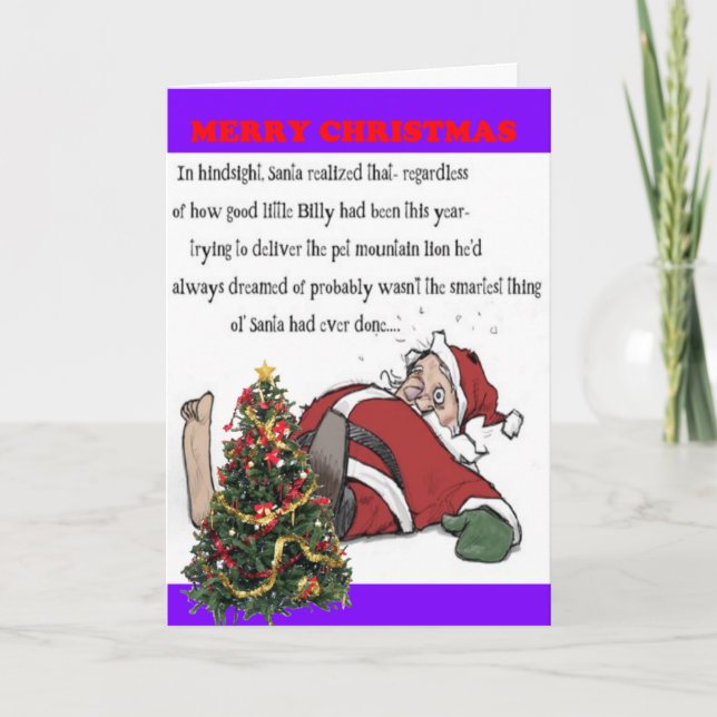 Tarjeta Festiva Pequeño Billy (Anverso)