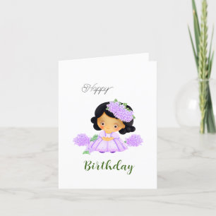 Tarjeta Festiva Pequeño chica lindo