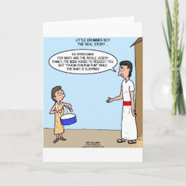 Tarjeta Festiva Pequeño muchacho del batería