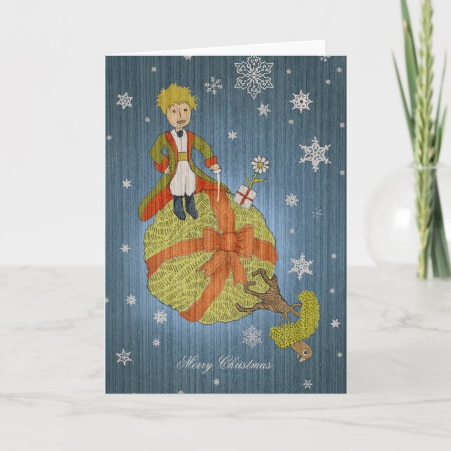 Tarjeta Festiva Pequeño príncipe (Anverso)