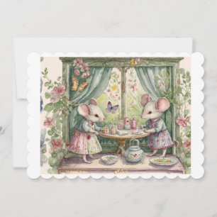 Tarjeta Festiva Pequeño ratón.