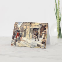 Pequeño Tim Snow A Navidades Carol Card