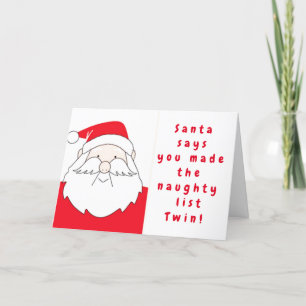 TARJETA FESTIVA **PEQUEÑOS LUMPOS DE CARBÓN PARA MI GRUPO**