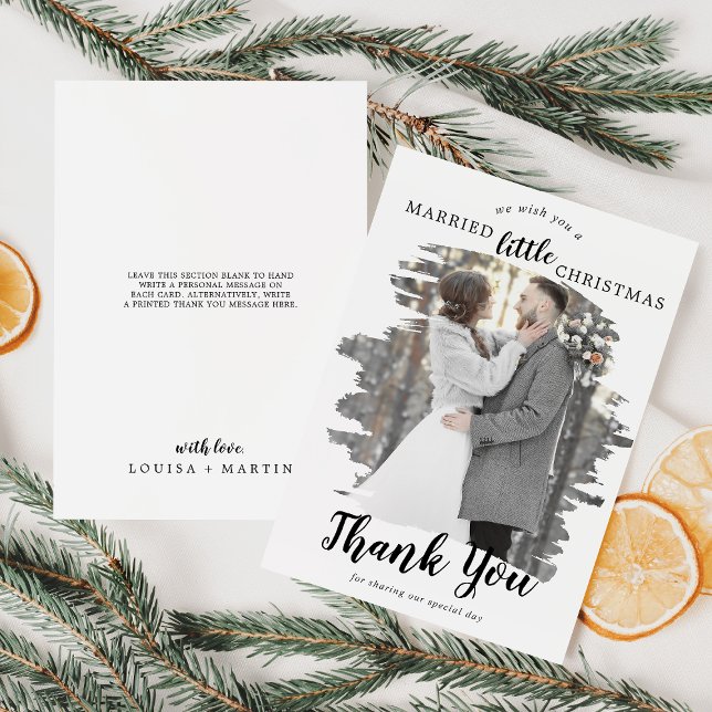 Tarjeta Festiva Pequeños Navidades Casados Cepillado Gracias (Subido por el creador)