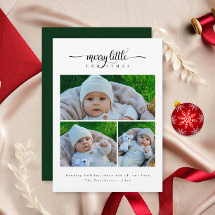 Tarjeta Festiva Pequeños Navidades de cerezo mínimo lindo 3 foto v