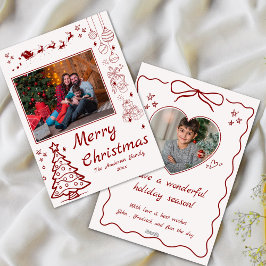 Tarjeta Festiva Pequeños navidades extravagantes personalizado 2 f