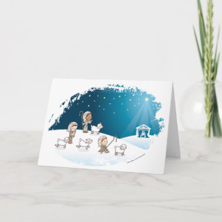 Tarjeta Festiva Pequeños pastores