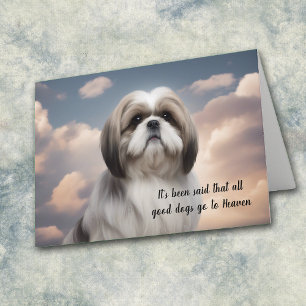 Tarjeta Festiva Pérdida de la simpatía del Cielo del Perro Shih Tz