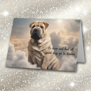 Tarjeta Festiva Pérdida de la simpatía del cielo por el perro de S