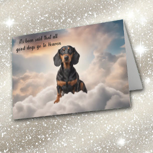 Tarjeta Festiva Pérdida de la simpatía por el cielo del perro de T
