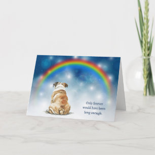 Tarjeta Festiva Pérdida de Luces Nocturnas de Bulldog Simpatía