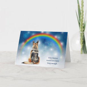 Tarjeta Festiva Pérdida de luces nocturnas de pastor alemán simpat