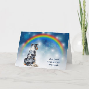Tarjeta Festiva Pérdida de Luces Nocturnas de Pastor Australiano C