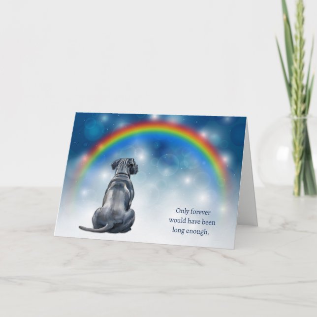 Tarjeta Festiva Pérdida de Luces Nocturnas de Perro Cane Corso de  (Anverso)