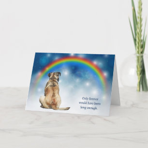 Tarjeta Festiva Pérdida de Luces Nocturnas de Perro Mastín Simpatí