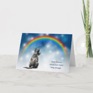 Tarjeta Festiva Pérdida de luces nocturnas para perro Terrier Esco