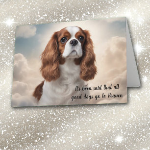Tarjeta Festiva Pérdida de simpatía del spaniel King Charles Caval