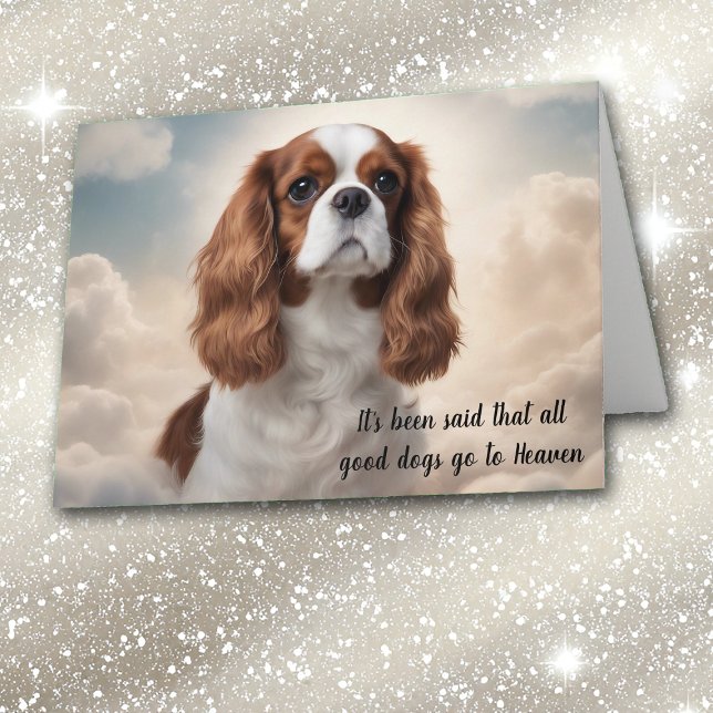 Tarjeta Festiva Pérdida de simpatía del spaniel King Charles Caval (Subido por el creador)