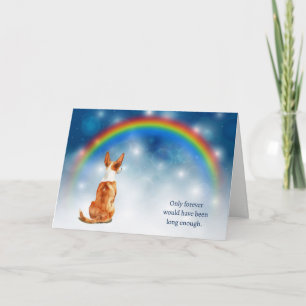 Tarjeta Festiva Pérdida de simpatía nocturna del arco iris del per