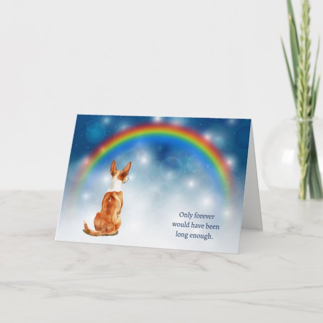 Tarjeta Festiva Pérdida de simpatía nocturna del arco iris del per (Anverso)