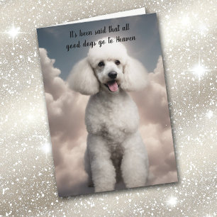 Tarjeta Festiva Pérdida de simpatía por el cielo del perro canino