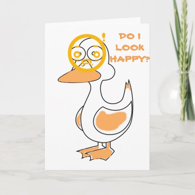 TARJETA FESTIVA PERDONA EN EASTER Y QUACK ESTÁ ROTO/WADDLE TAMBIÉN (Anverso)