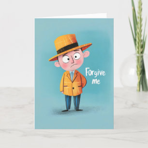 Tarjeta Festiva Perdóname hombre Personalizado