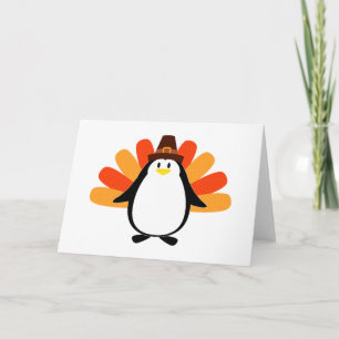 Tarjeta Festiva Peregrino pingüino