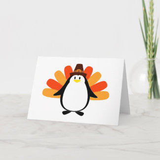 Tarjeta Festiva Peregrino pingüino