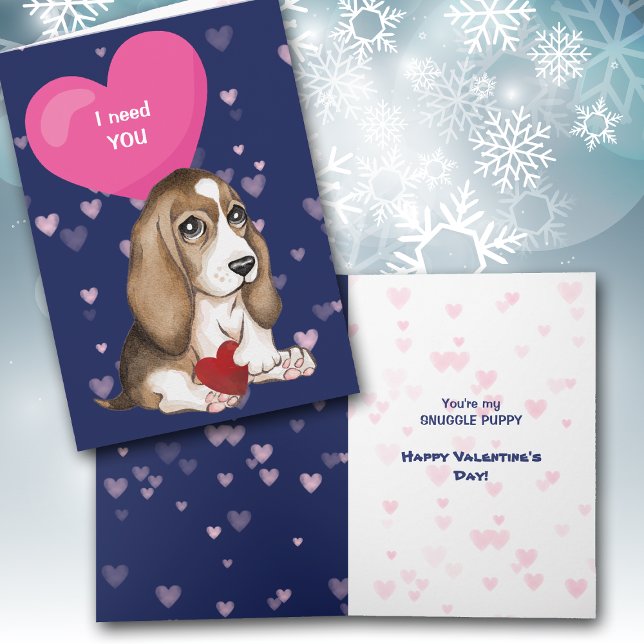 Tarjeta Festiva Perla de cachorro beagle (Subido por el creador)