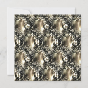 Tarjeta Festiva Perlas doradas