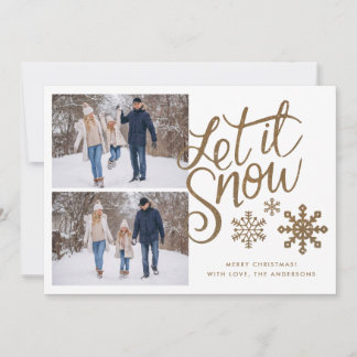 Tarjeta Festiva Permitir que los Navidades de nieve festejen 2 tar