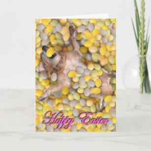 Tarjeta Festiva Perrito de Pascua