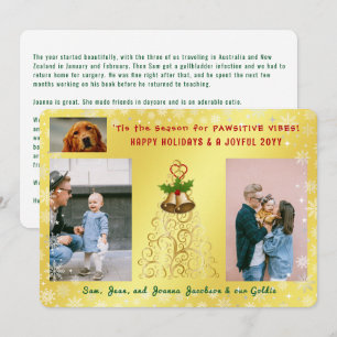 Tarjeta Festiva Perrito Gato Divertido Lindo Felices Fiestas 3 Fot