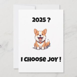 Tarjeta Festiva ¿Perro alegre 2025? ELIGO LA CARTA DE JUEGO
