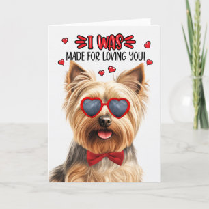 Tarjeta Festiva Perro asqueroso hecho para amarte San Valentín