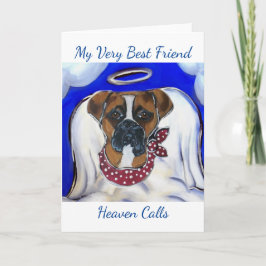 Tarjeta Festiva Perro Boxer