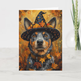 Tarjeta Festiva Perro Boyero Australiano