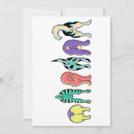 Tarjeta Festiva Perro colorido